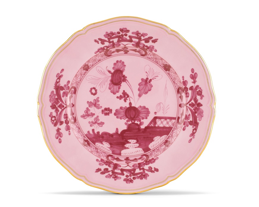 Charger plate Oriente Italiano Porpora porcelain Richard Ginori
