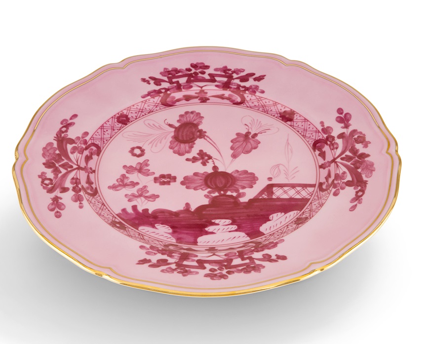Charger plate Oriente Italiano Porpora porcelain Richard Ginori