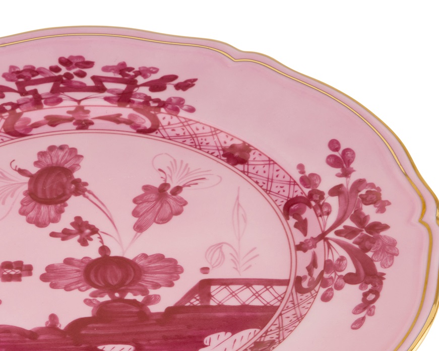 Charger plate Oriente Italiano Porpora porcelain Richard Ginori