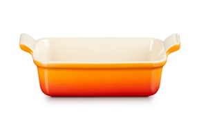 Pirofila Rettangolare Tradition gres arancio Le Creuset