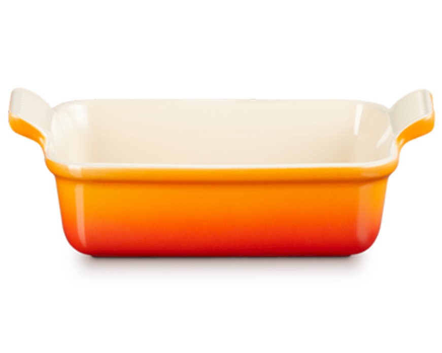Pirofila rettangolare Tradition gres arancio Le Creuset