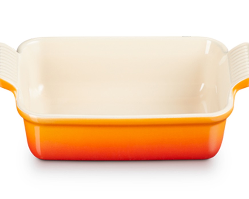 Pirofila rettangolare Tradition gres arancio Le Creuset
