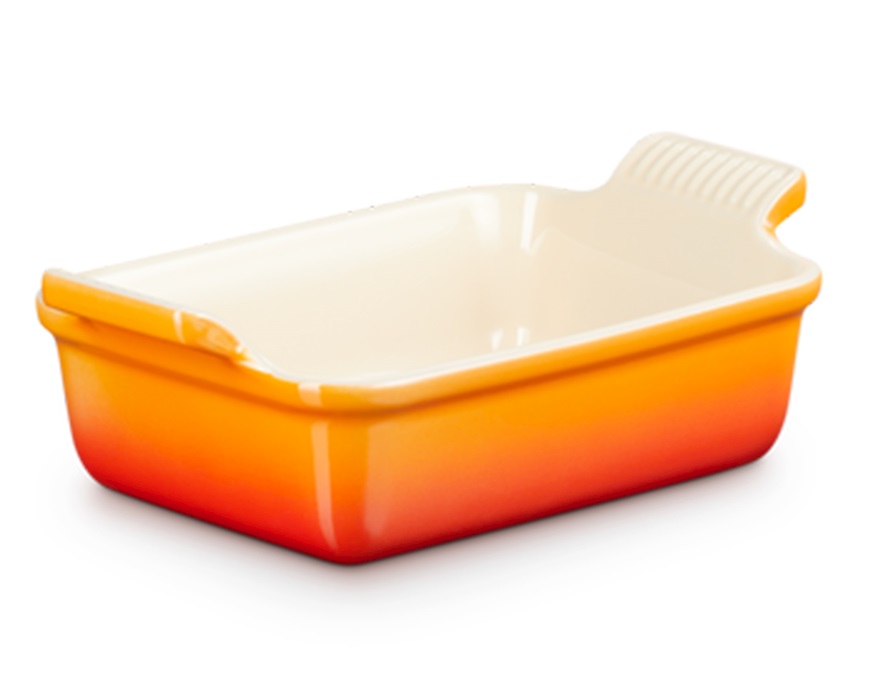 Pirofila rettangolare Tradition gres arancio Le Creuset