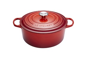 Cocotte rotonda Evolution ghisa ciliegia Le Creuset