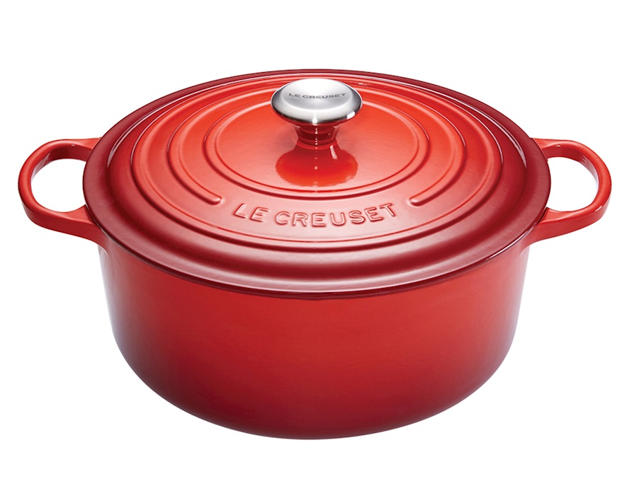 Round cocotte Evolution cast iron cerise Le Creuset