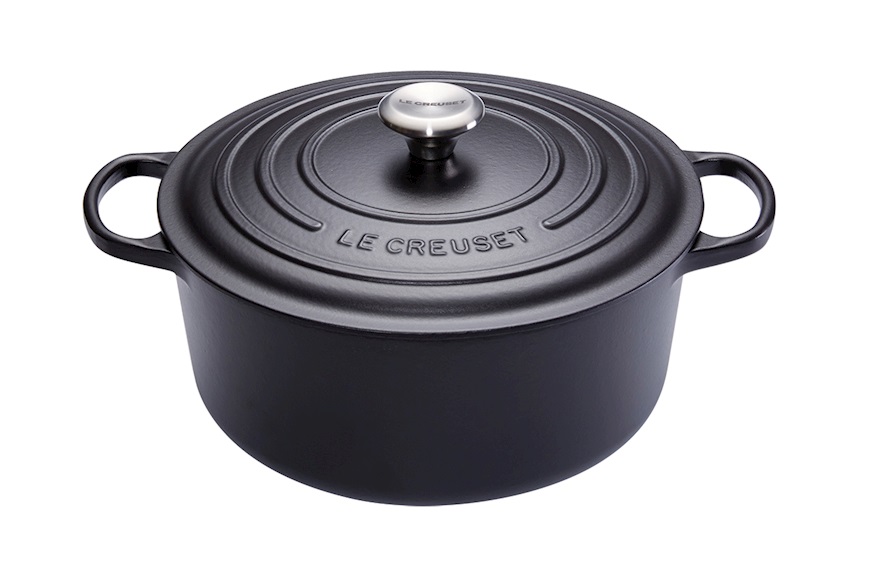 Cocotte rotonda Evolution ghisa nero matt Le Creuset