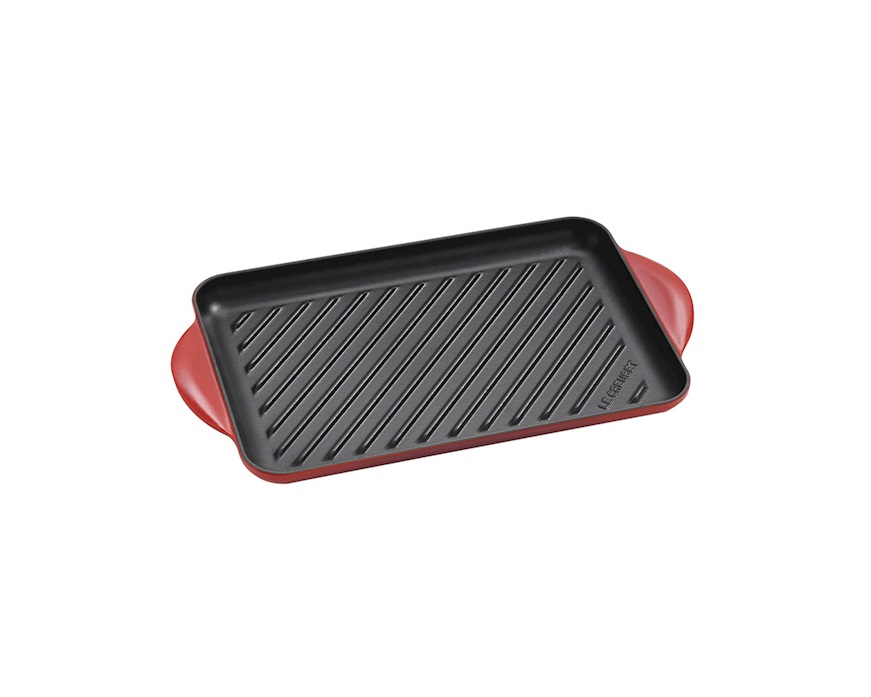 Grill rettangolare Tradition ghisa ciliegia Le Creuset