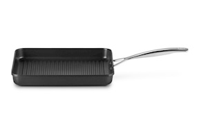 Grill quadrato rigato in alluminio antiaderente nero Le Creuset