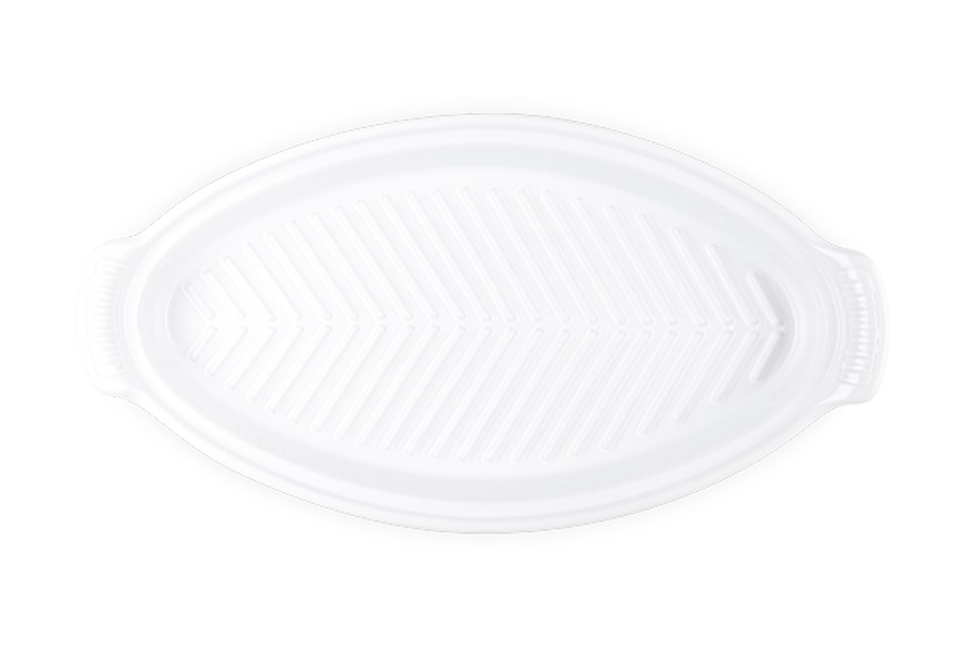 Pesciera Tradition gres bianco con coperchio Le Creuset