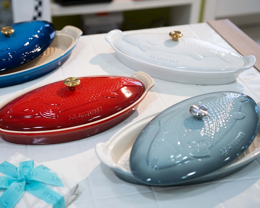 Fish bowl Tradition stoneware white Le Creuset