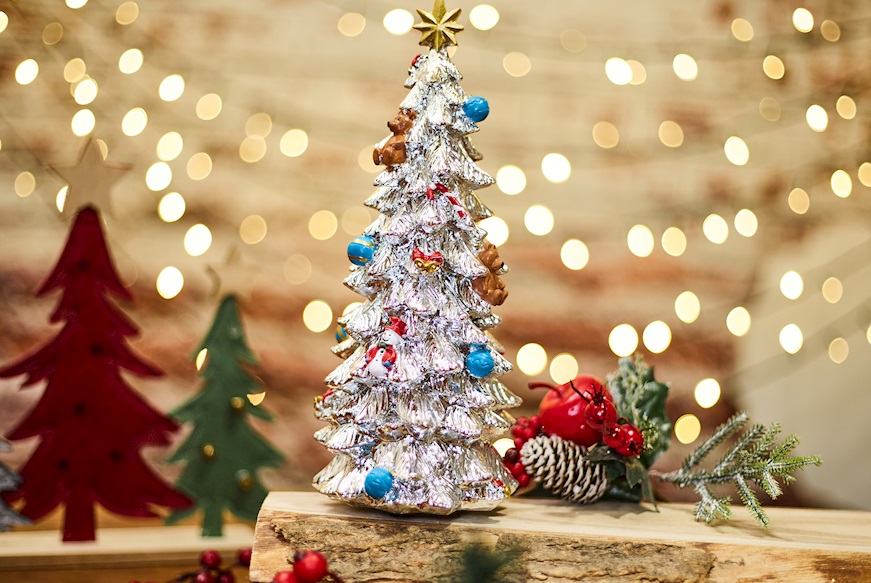 Idea regalo Natale Carillon albero di Natale colorato Selezione Zanolli