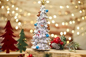 Idea regalo Natale Carillon albero di Natale colorato Selezione Zanolli