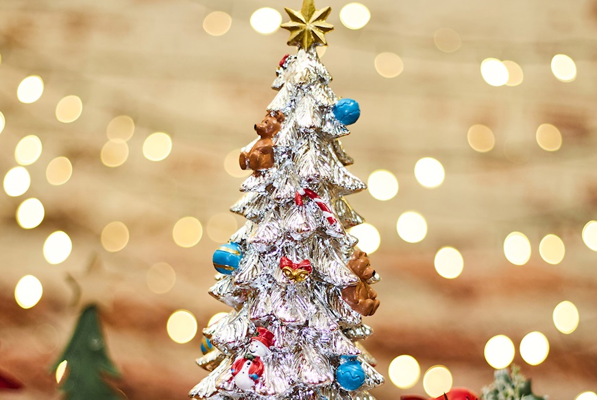 Idea regalo Natale Carillon albero di Natale colorato Selezione Zanolli