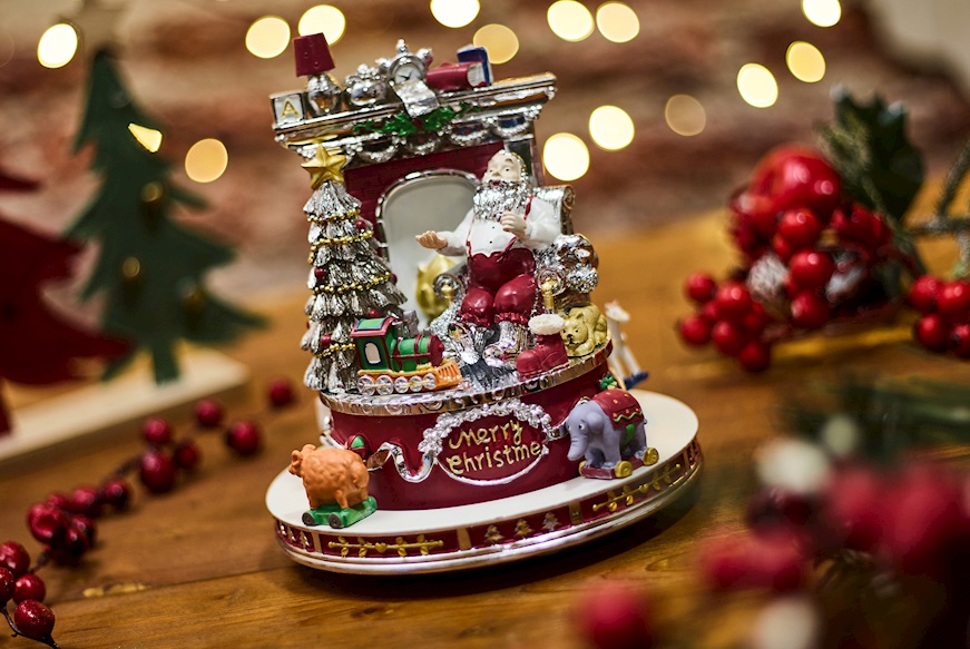 Idea regalo Natale Giostra musicale Babbo Natale Selezione Zanolli
