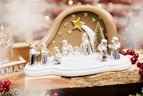 Christmas gift Nativity Scene and Comet with LED light Selezione Zanolli