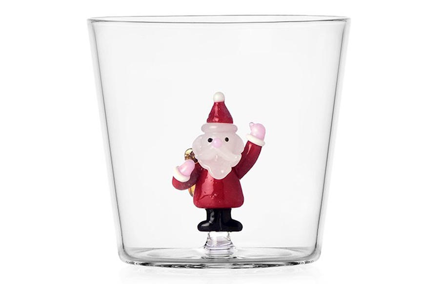 Idea regalo Natale Bicchiere tumbler Babbo Natale con sacco Christmas Tales Ichendorf