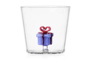 Idea regalo Natale Bicchiere tumbler Babbo Natale regalo azzurro Christmas Tales Ichendorf