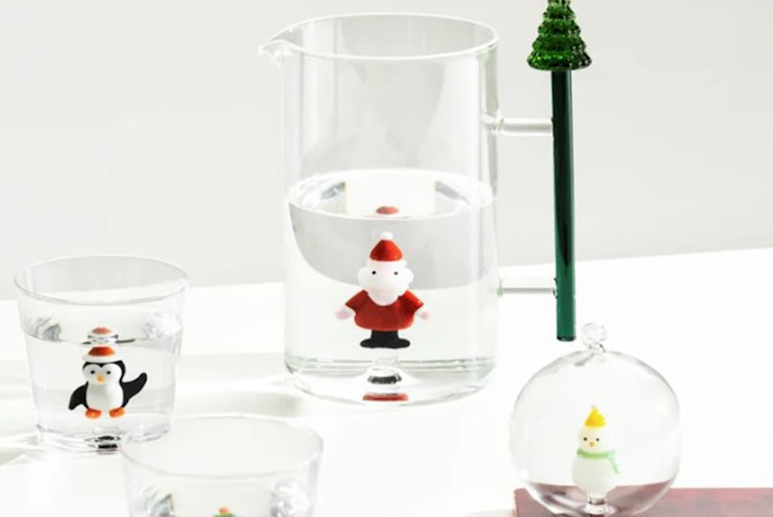 Idea regalo Natale Brocca Albero di Natale e Babbo Natale Ichendorf