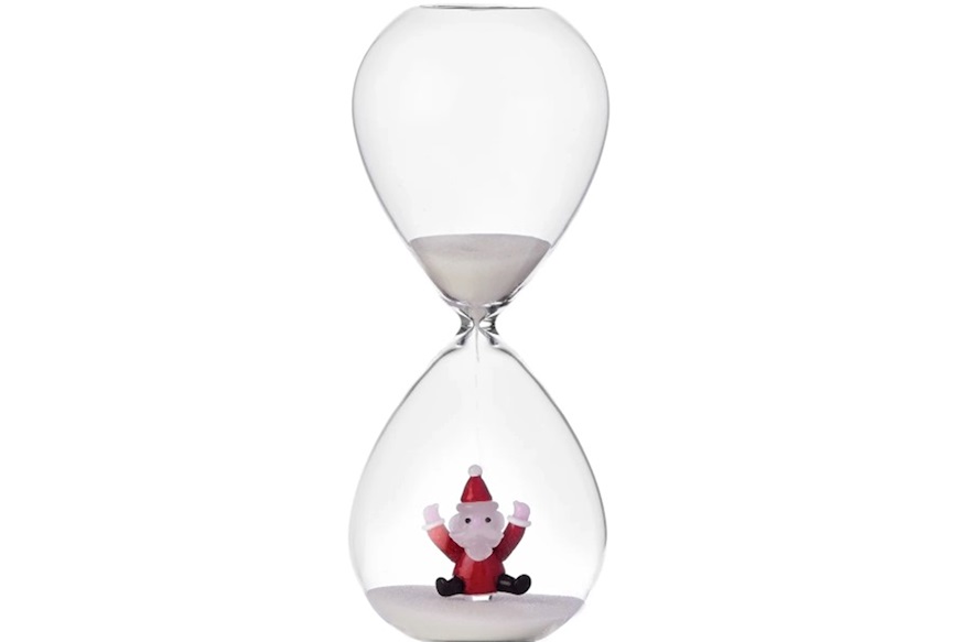 Idea regalo Natale Clessidra Babbo Natale che salta Ichendorf