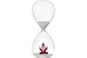 Idea regalo Natale Clessidra Babbo Natale che salta Ichendorf