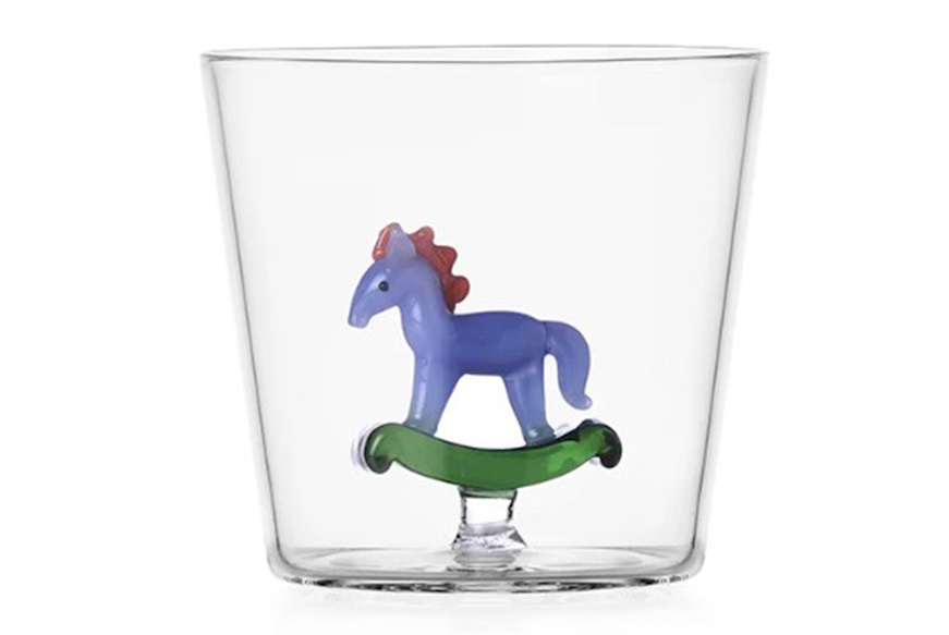 Idea regalo Natale Bicchiere tumbler Cavallo a dondolo Ichendorf