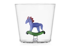 Idea regalo Natale Bicchiere tumbler Cavallo a dondolo Ichendorf