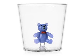 Tumbler Glass Blue teddy bear Ichendorf