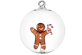 Idea regalo Natale Palla di Natale Pan di Zenzero con bastoncino Ichendorf