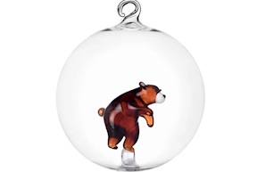 Idea regalo Natale Palla di Natale Orso Bruno Woodland Tales Ichendorf