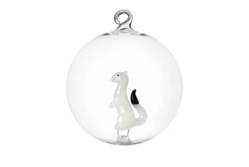Idea regalo Natale Palla di Natale Furetto Woodland Tales Ichendorf