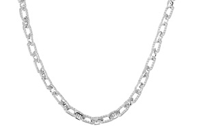 Collana ottone finitura rodio e zirconi Sovrani