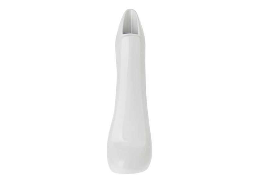 Vaso scarpa Glam bianco con tacco oro Selezione Zanolli