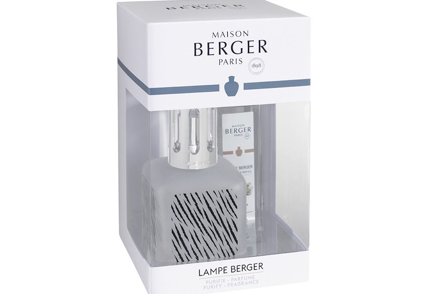 Gift pack lamp Glacon Zebra with 250 ml perfume Terre Sauvage Maison Berger Paris