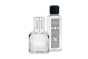 Cofanetto lampada catalitica Glacon Transparent con profumo 250 ml Neutre Essentiale Maison Berger Paris
