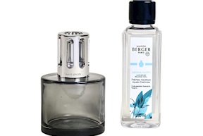 Gift pack lamp Aroma Happy with 250 ml perfume 250 ml Fraicheur Aquatique Maison Berger Paris