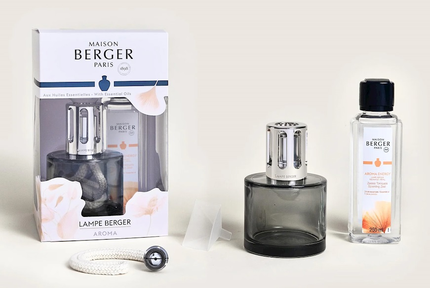 Gift pack lamp Aroma Energy with 250 ml perfume 250 ml Zestes Toniques Maison Berger Paris