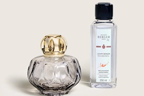 Gift pack lamp Rosalie Grise with 250 ml perfume Petillance Exquise Maison Berger Paris