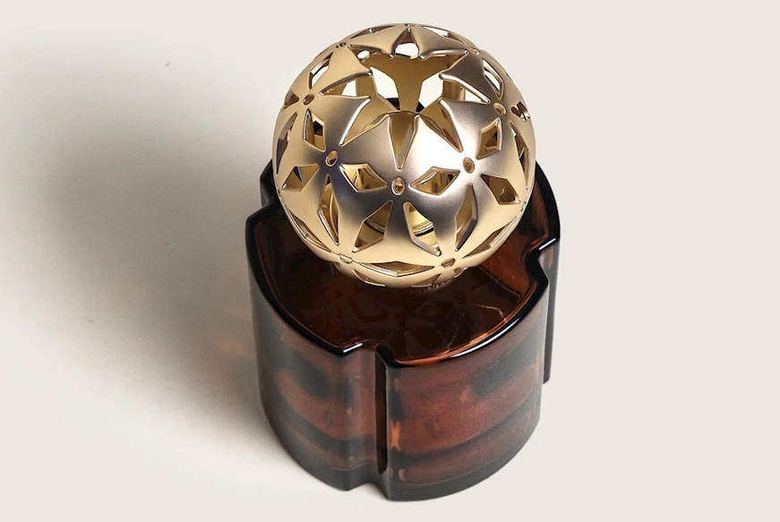 Gift pack lamp Pomelis Chocolat with 250 ml perfume Splendeur Vanille Maison Berger Paris