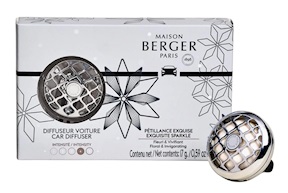 Car diffuser Rosalie with Petillance Exquise refill Maison Berger Paris
