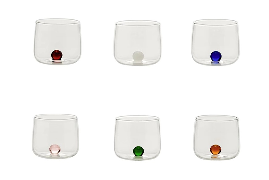 Confezione di bicchieri tumbler Bilia 6 pezzi assortiti Zafferano