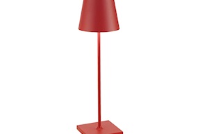 Lampada da tavolo Poldina Pro Rosso Zafferano