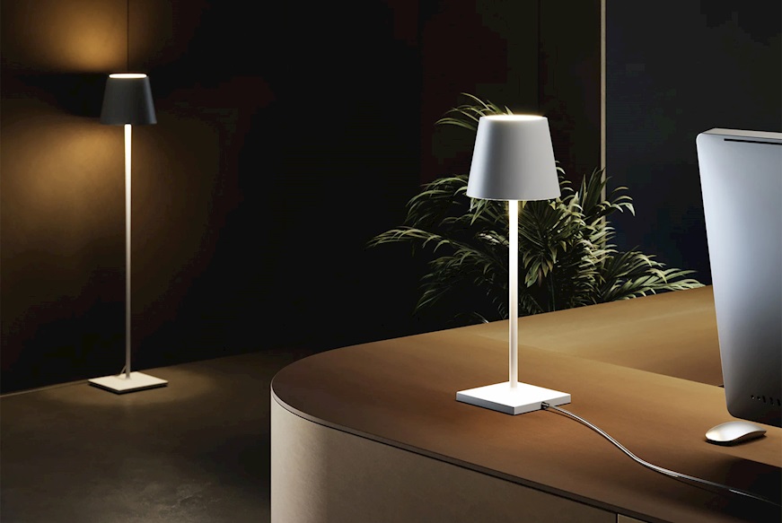 Table lamp Poldina white Zafferano