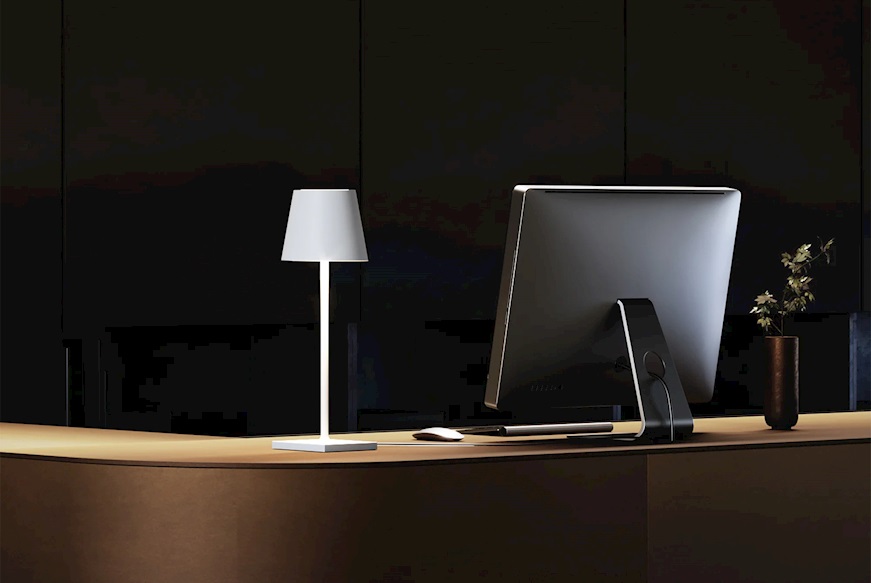 Table lamp Poldina white Zafferano