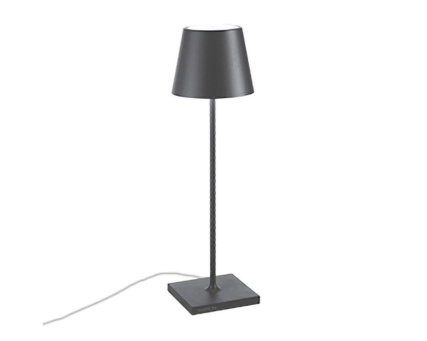 Table lamp Poldina grey Zafferano