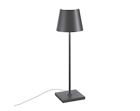 Table lamp Poldina grey Zafferano