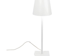 Lampada da tavolo Poldina bianco Zafferano