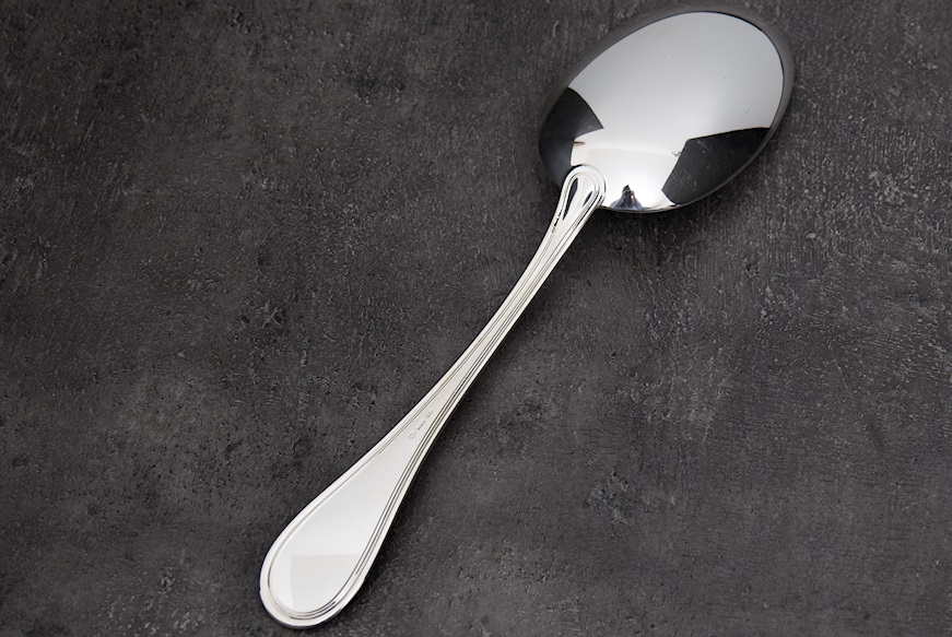 Cucchiaio risotto argento 172 grammi in stile Inglese usato ricondizionato Zanolli Vintage
