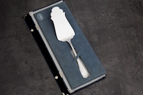 Pala torta argento 136 grammi in stile Inglese usato ricondizionato Zanolli Vintage