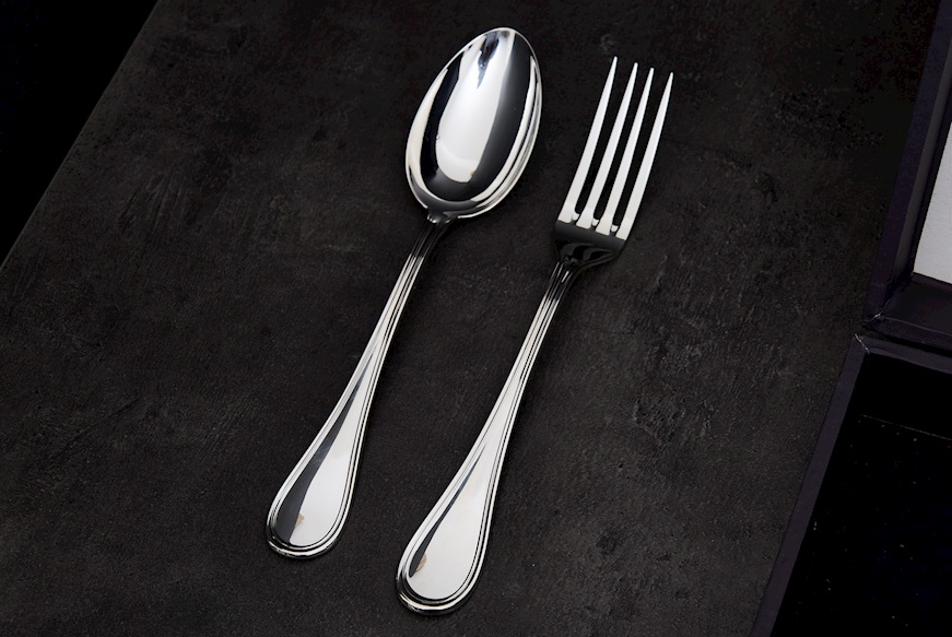 Servizio posate argento 1294 grammi 36 pezzi in stile Inglese usato ricondizionato Zanolli Vintage