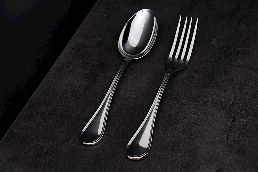 Posate legumi argento 251 grammi 2 pezzi in stile Inglese usato ricondizionato Zanolli Vintage